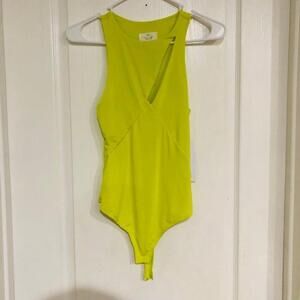 New With Stains Women's Live in the Moment Green Bodysuit Size‎ S
